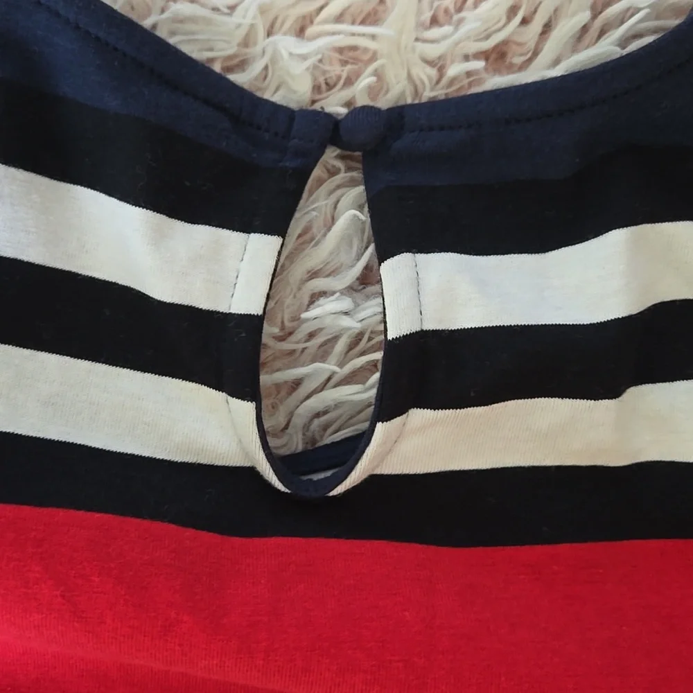 💝Stripe Colorblock Bodycon Dress - Picture 6 of 9